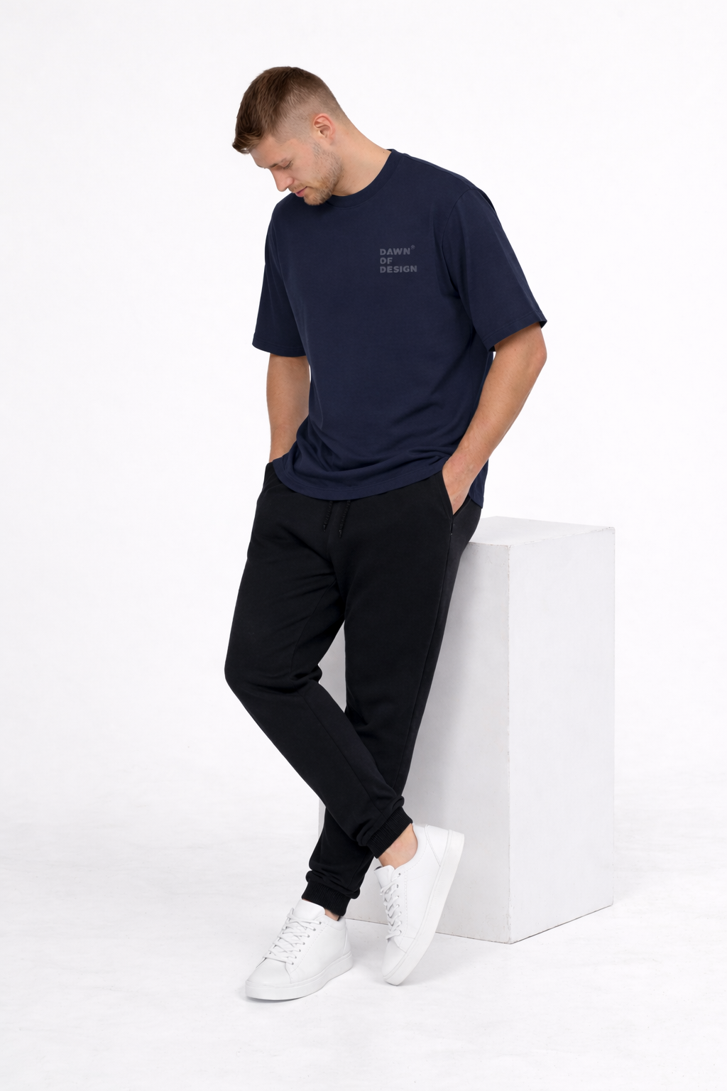 DOD RELAXED TEE - Midnight Blue