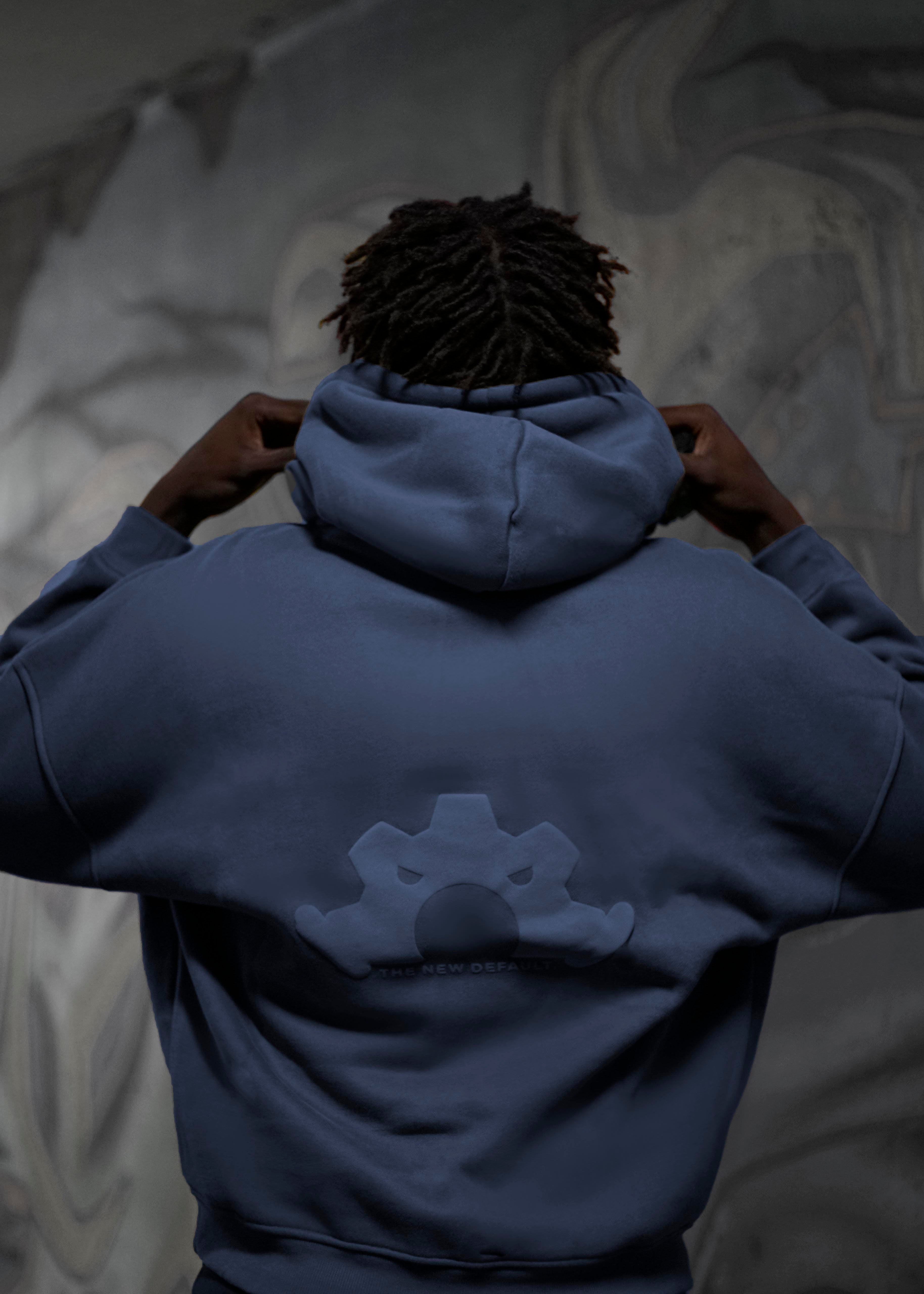DEFAULT ED. OVERSIZE HOODIE - Stone Blue