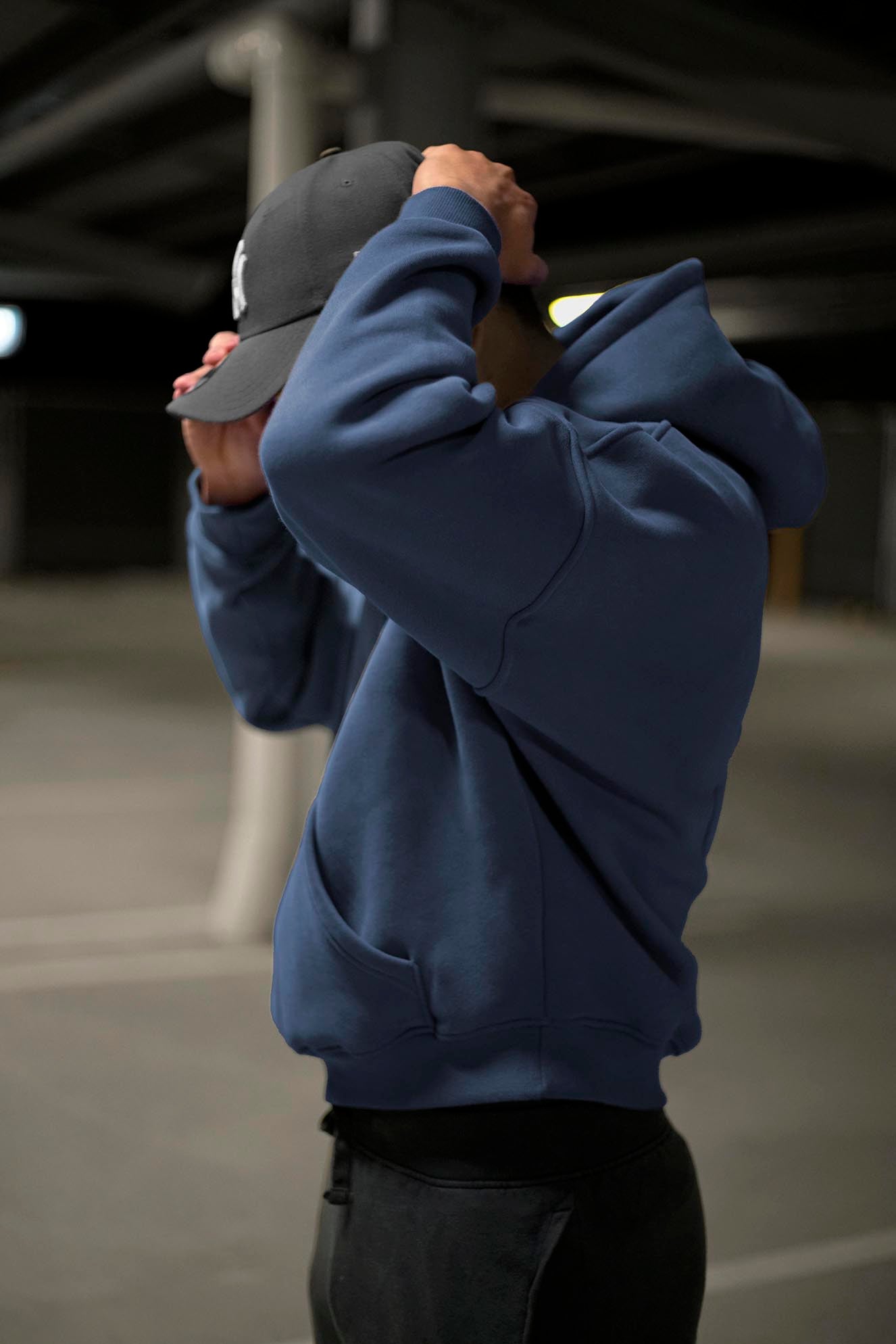 DEFAULT ED. OVERSIZE HOODIE - Stone Blue