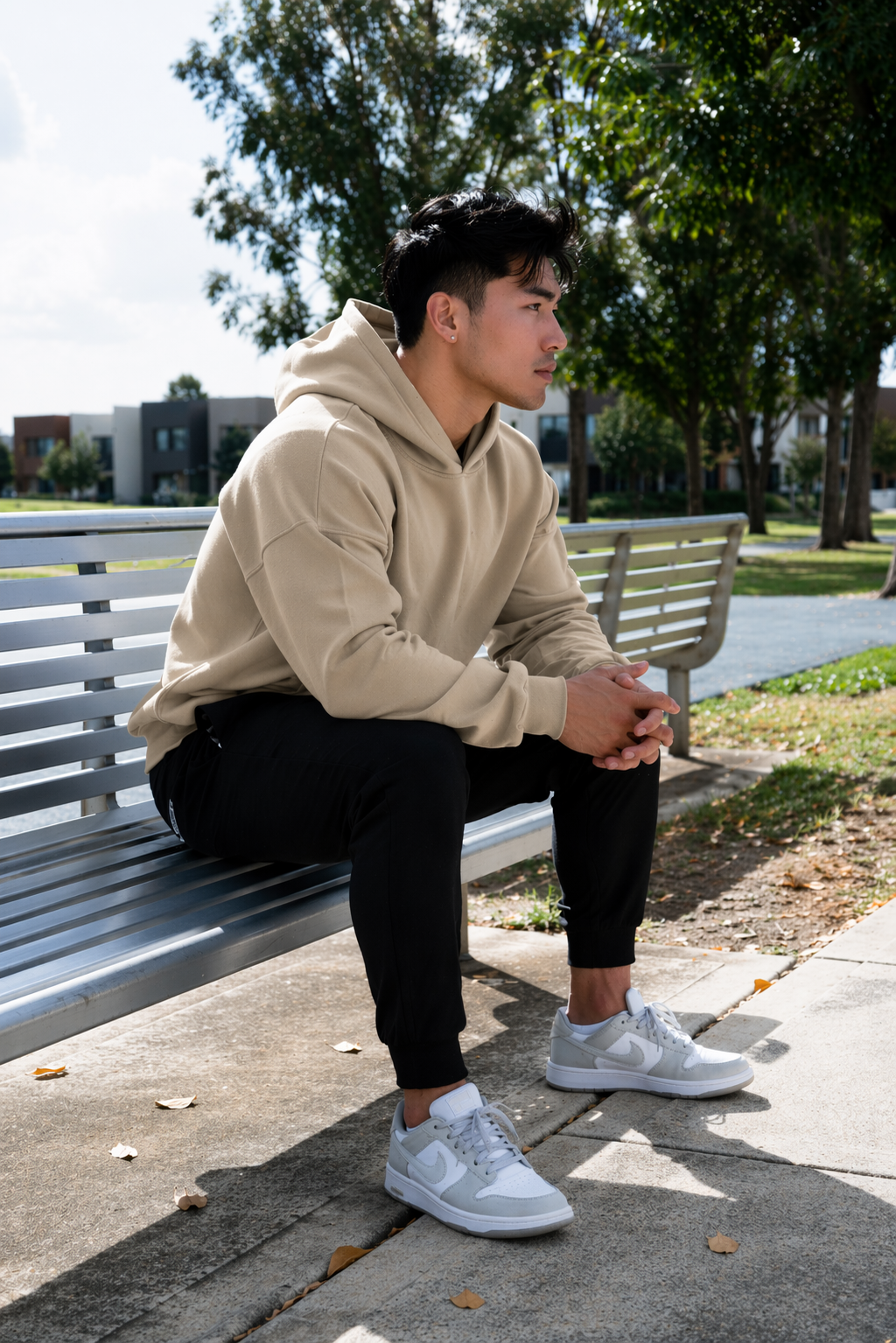 DEFAULT ED. OVERSIZE HOODIE - Washed Khaki