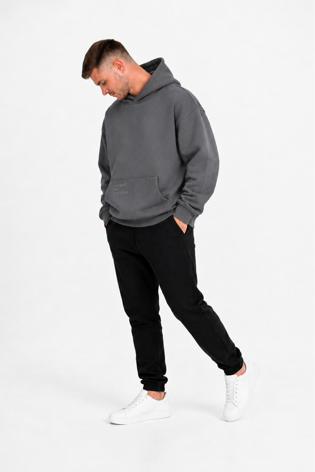 DEFAULT ED. OVERSIZE HOODIE - Gunship Grey