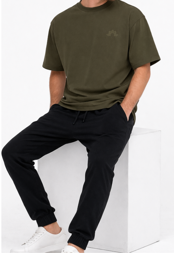 DOD BOXY TEE - Safari Green