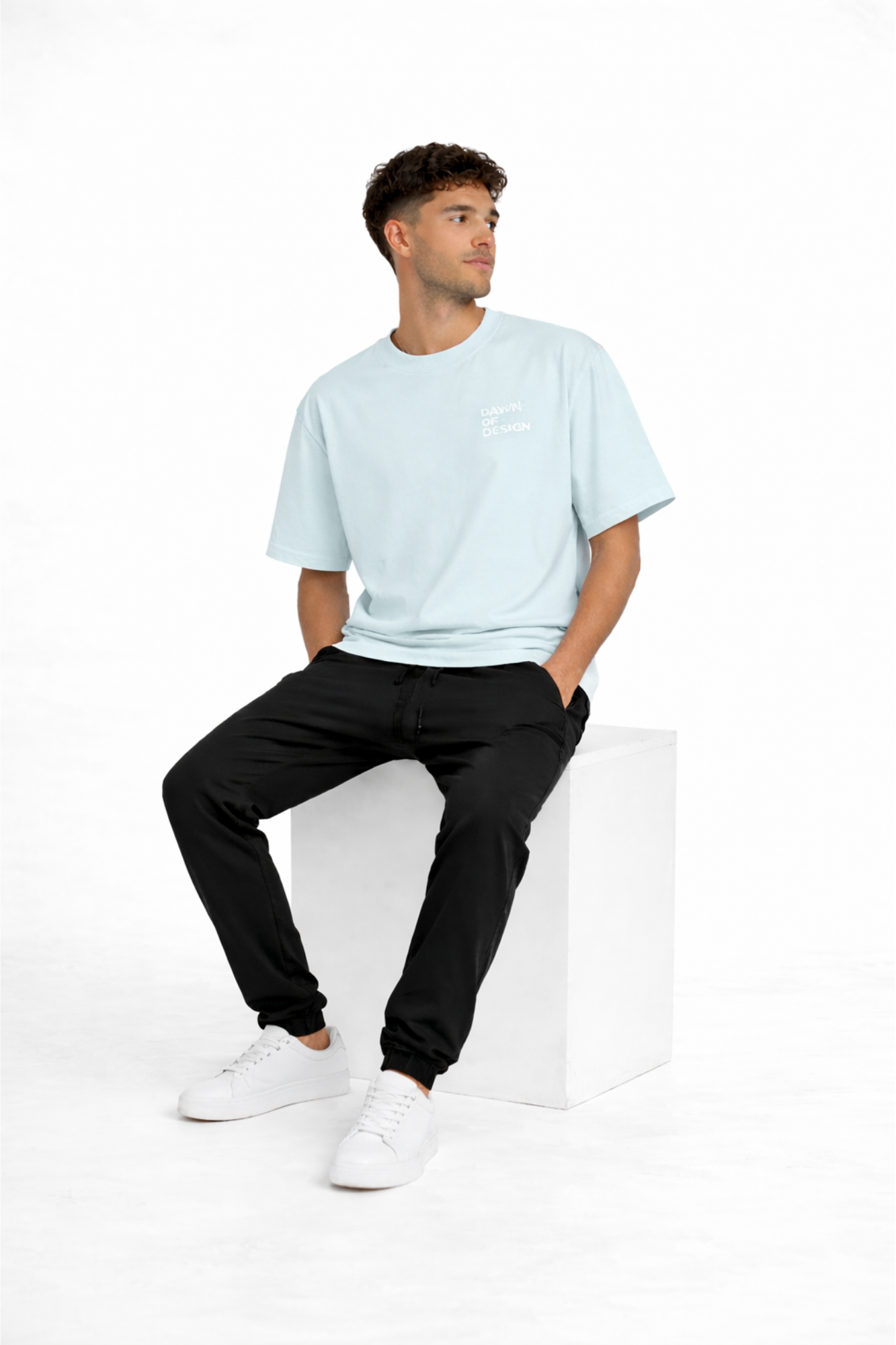 DOD RELAXED TEE - Angel Blue