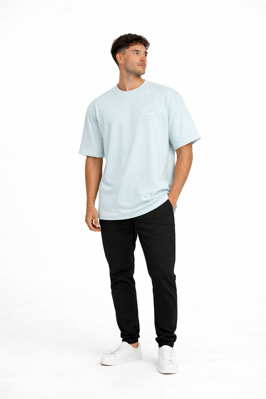 DOD RELAXED TEE - Angel Blue