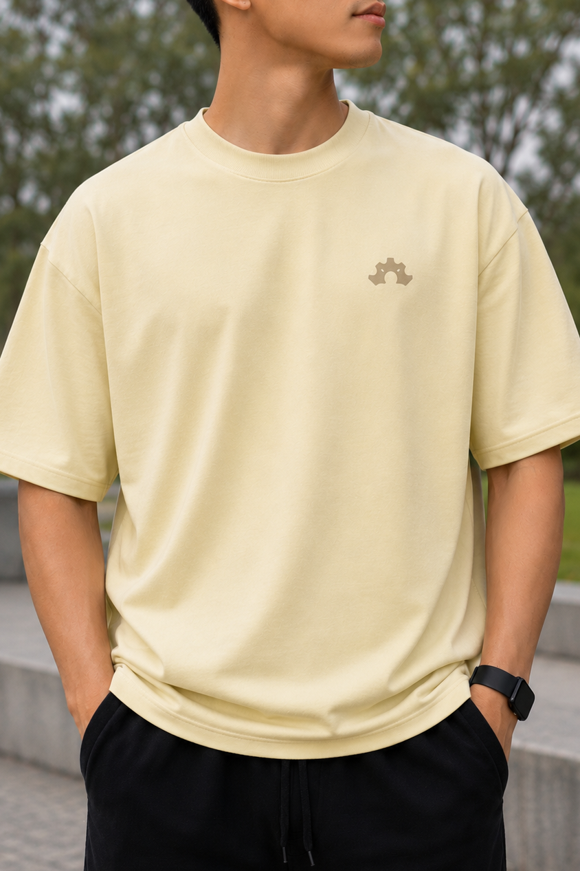 DOD BOXY TEE - Sand