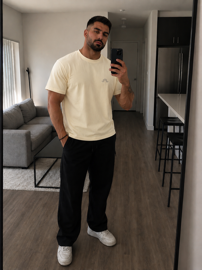 DOD BOXY TEE - Sand