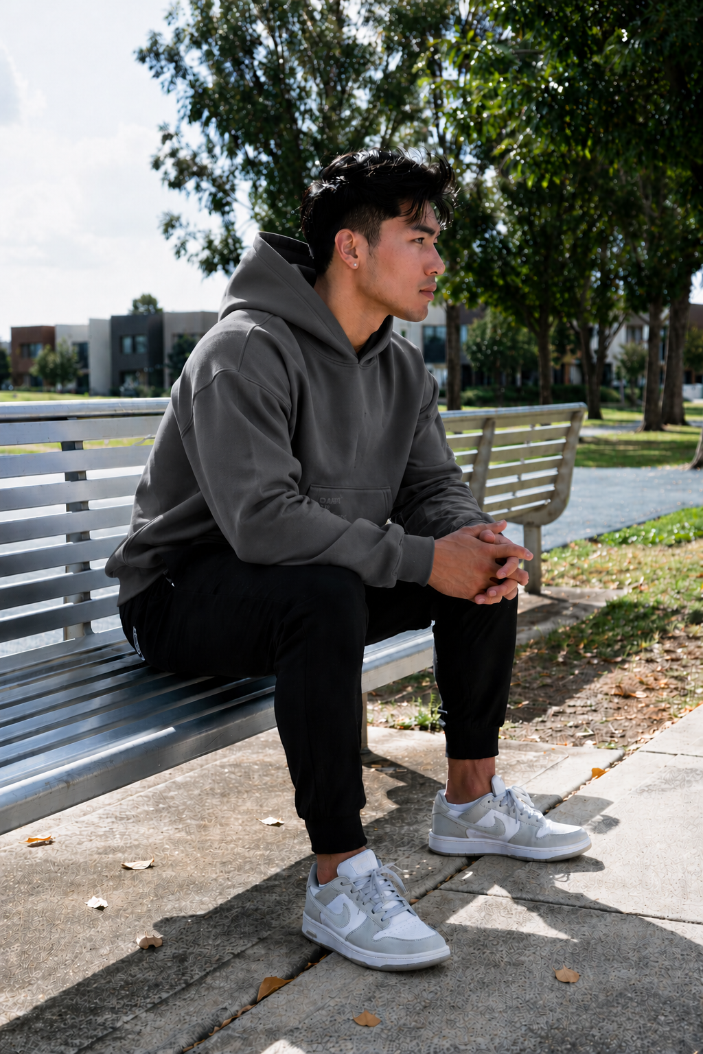 DEFAULT ED. OVERSIZE HOODIE -  Gunship Grey