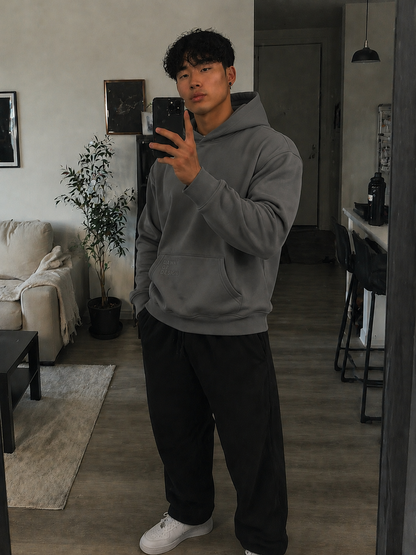 DEFAULT ED. OVERSIZE HOODIE -  Gunship Grey