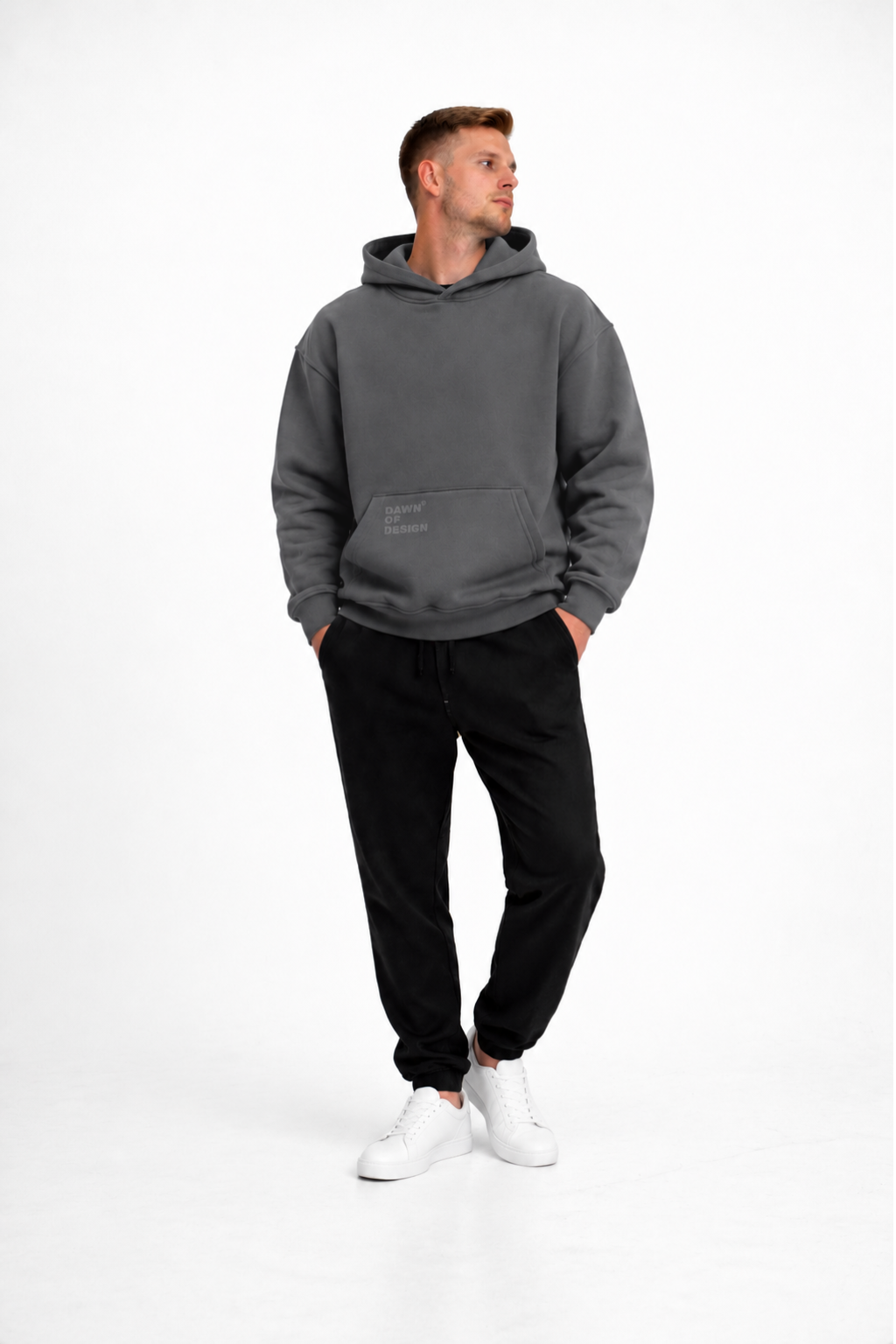 DEFAULT ED. OVERSIZE HOODIE -  Gunship Grey