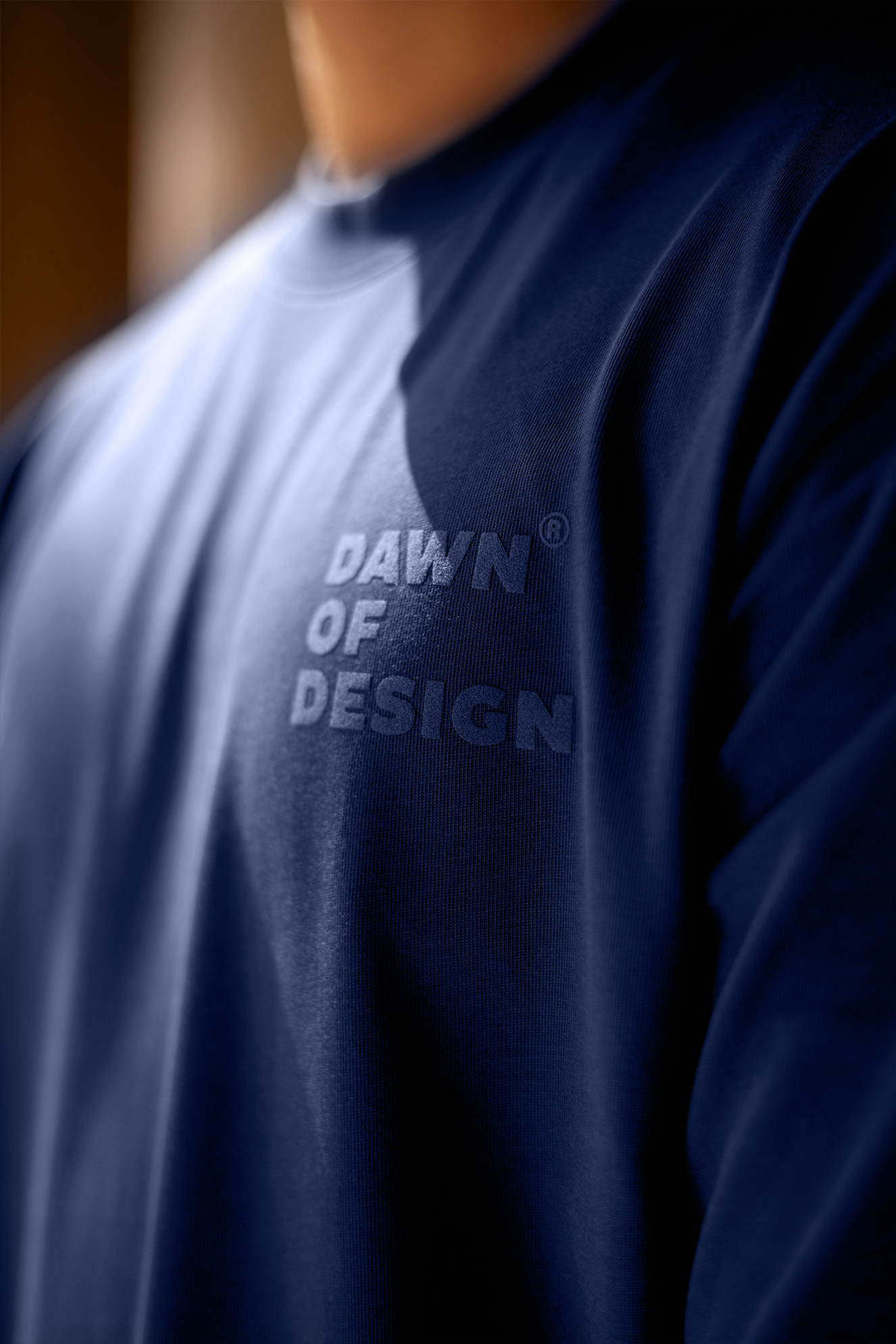Laid-back summer style with a breathable ocean blue boxy tee