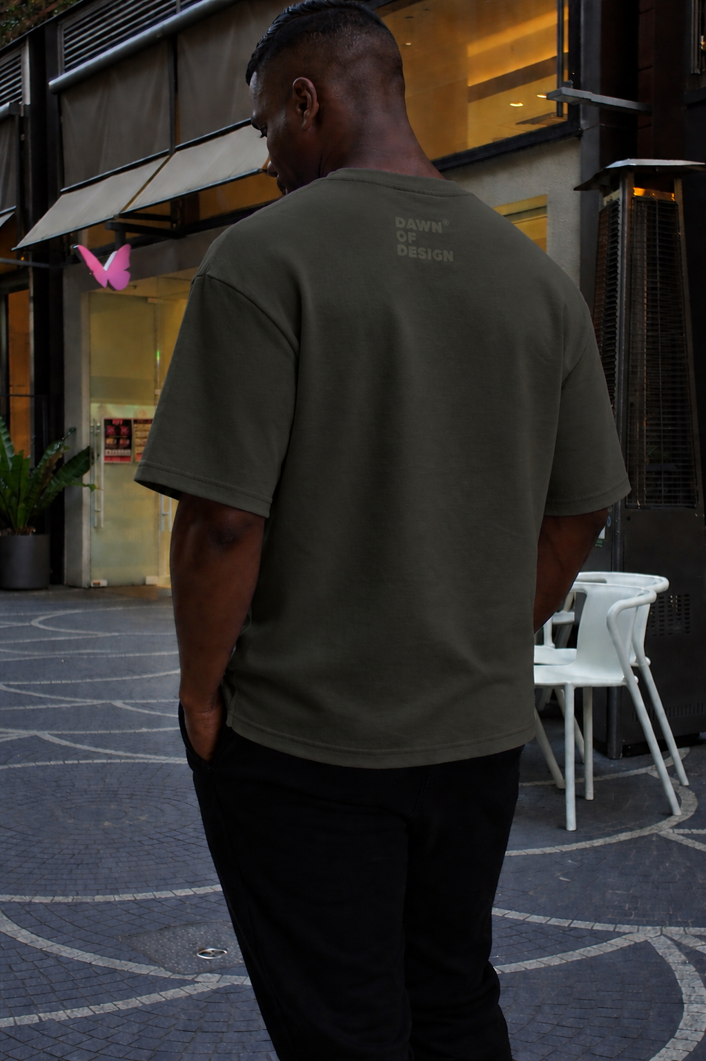 DOD BOXY TEE - Safari Green