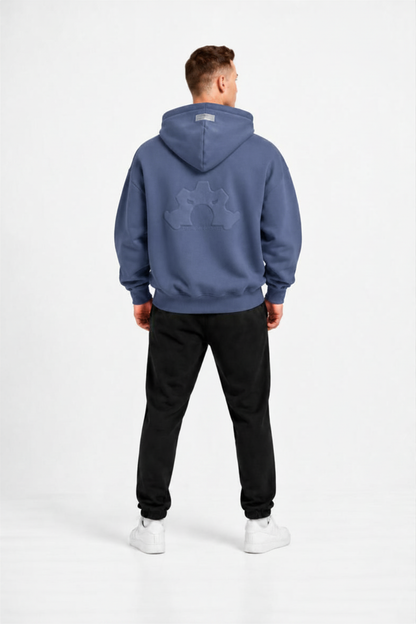 DEFAULT ED. OVERSIZE HOODIE - Stone Blue