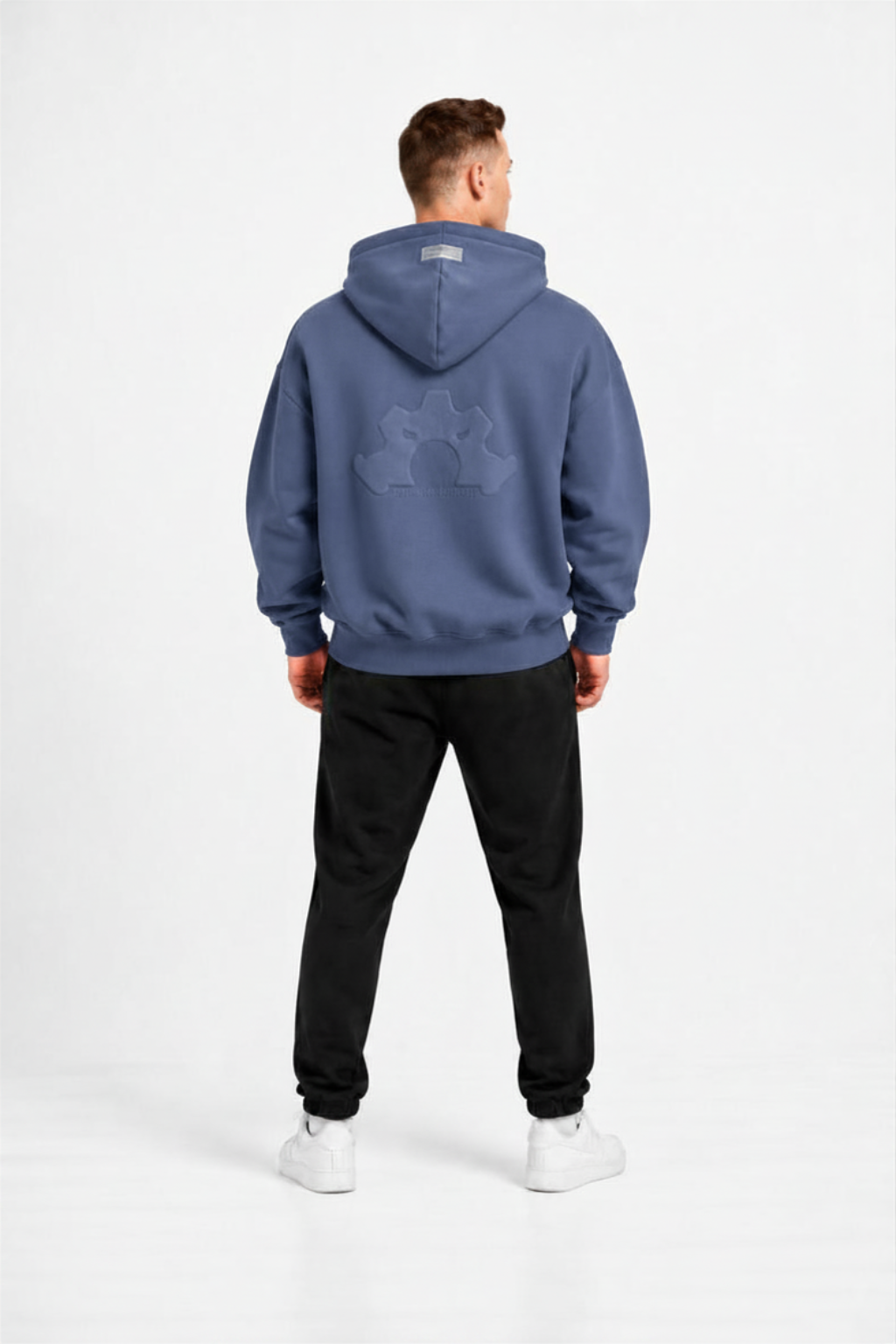 DEFAULT ED. OVERSIZE HOODIE - Stone Blue